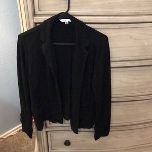 Black cotton blazer